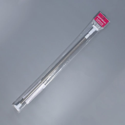 Карниз для ванной Доляна, телескопический, d=3.5 см, 90-160 см, усиленный, серый