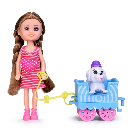 Кукла с аксессуарами "Ника и питомцы" в коробке