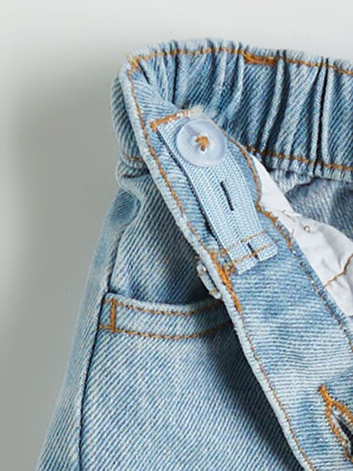 ?i?ek Nak??l? K?z ?ocuk Jean Pantolon