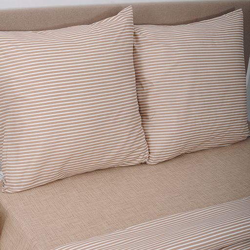 КПБ Simple Life 1,5 спальный, бязь, 100 % хлопок, пл. 120 гр./кв.м., Stripe (Страйп) Пододеяльник 146*217, простыня 150*217, наволочка 70*70 (2 шт.) - Традиция фото 3