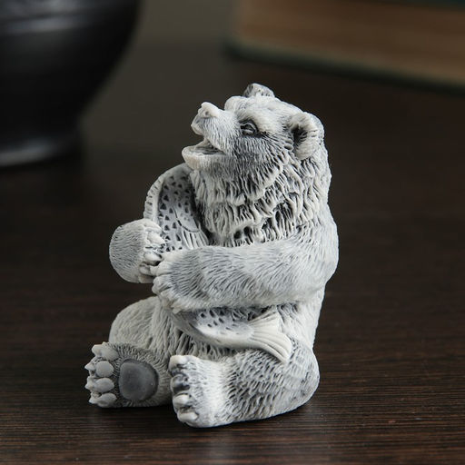 Фигурка «Медвежонок с рыбой», 6.5 см, МИКС