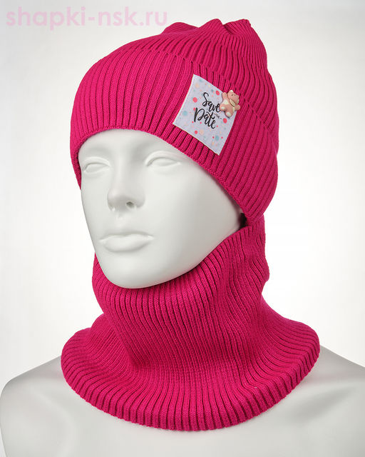 03-48-E Комплект флис (колпак+снуд) (46-50)