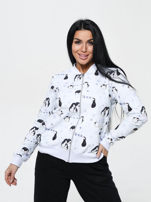 Бомбер женский Пингвины - Милана фото 3