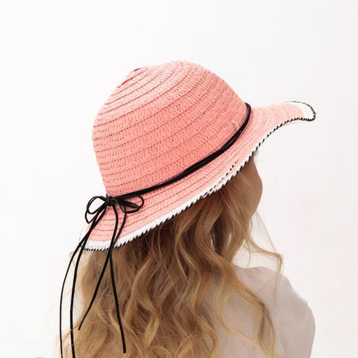Шляпа для девочки MINAKU «Куколка», розовая, размер 50