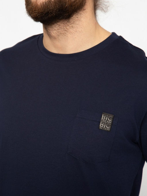 CRB wear/CWMM 60316-41 Футболка мужская,темно-синий/Ex.Cherubino  фото 4