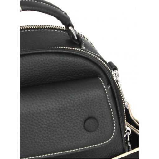 Сумка женская натуральная кожа GU 2066-9942, 1отд+карм/пер, 2плеч/рем, черный 264119 - Adelia фото 4