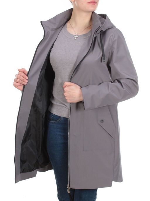 H-0008 DARK GRAY Ветровка женская HPED (100% полиэстер) - Фабричный китай фото 9