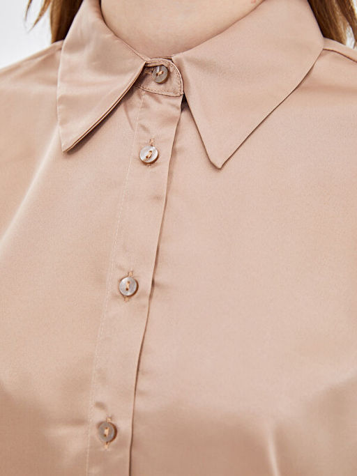 Saten Kad?n G?mlek Tunik