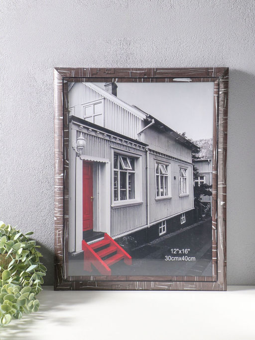 Фоторамка пластик 30х40 см "Моррис" тёмно-коричневый 46х36х2 см