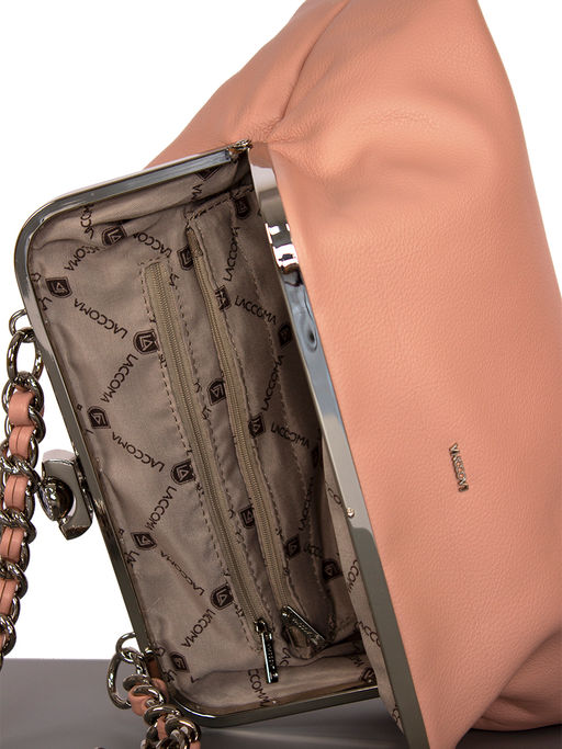 LACCOMA сумка Паола-Л815-пыльная роза эко кожа хлопок  фото 6