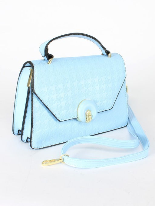 Сумка женская искусственная кожа Ch&K-1069, 1отд, плечевой ремень, голубой SALE 255052 - Adelia фото 6