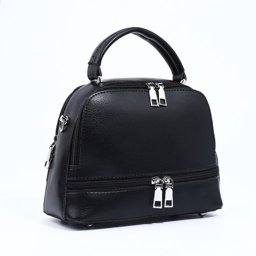 Сумка кросс-боди на молнии, цвет чёрный - Simaland фото 5