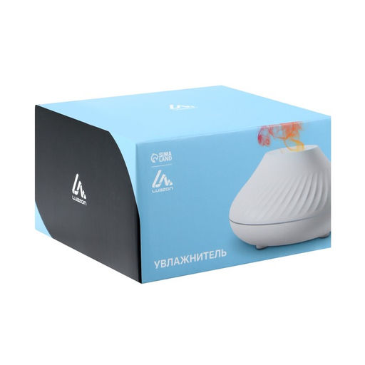 Увлажнитель воздуха Luazon HM-10, эффект пламени, 130 мл, 4.5 Вт, USB, чёрный