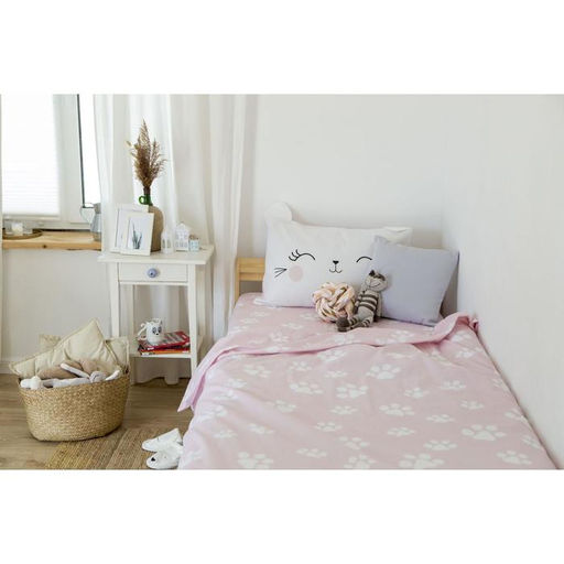 Постельное бельё Этель 1,5 сп Pink cat 143х215 см, 150х214 см, 50х70 см -1 шт, 100% хлопок, бязь  фото 7