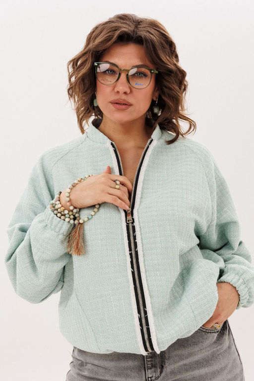 Бомбер ANELLI 1778.1 светло зеленый  фото 4