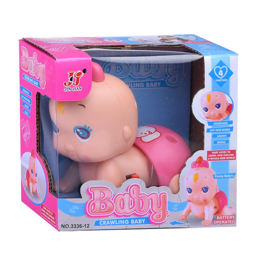 Пупс "Малыш в памперсе" на батарейках, в коробке