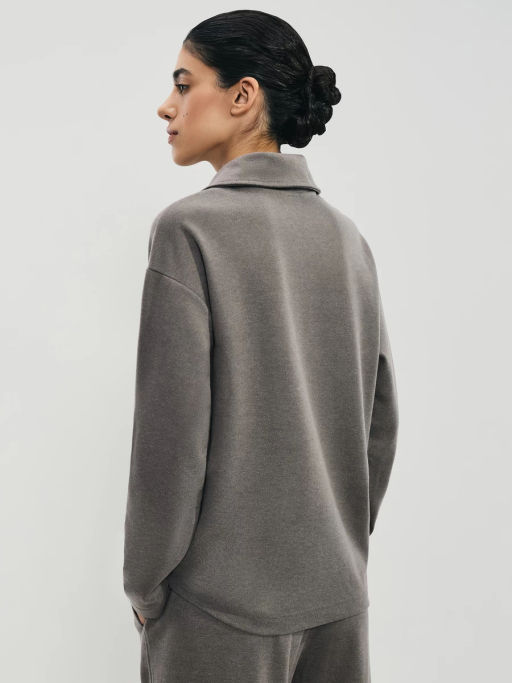 Джемпер на молнии с отложным воротником / Zarina  фото 5