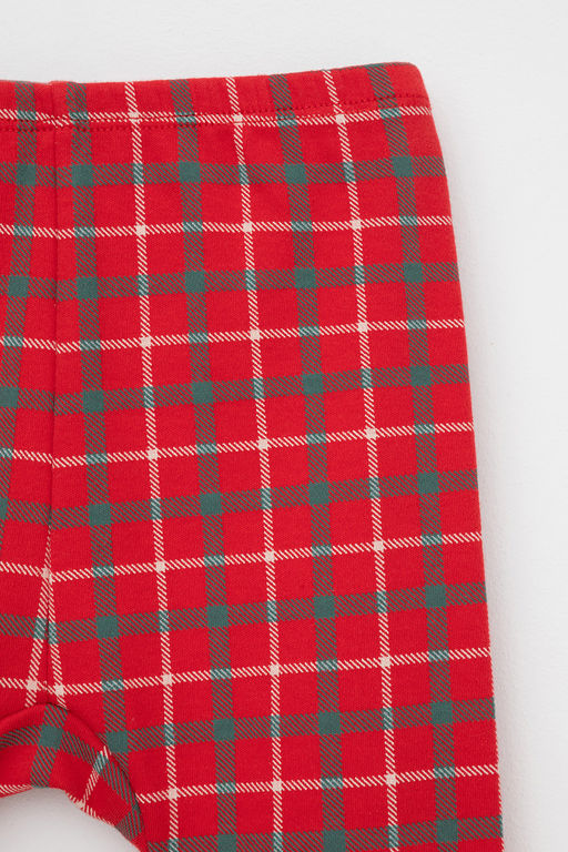 Crockid _ К 4718/насыщенно-красный,клетка брюки яс  фото 2