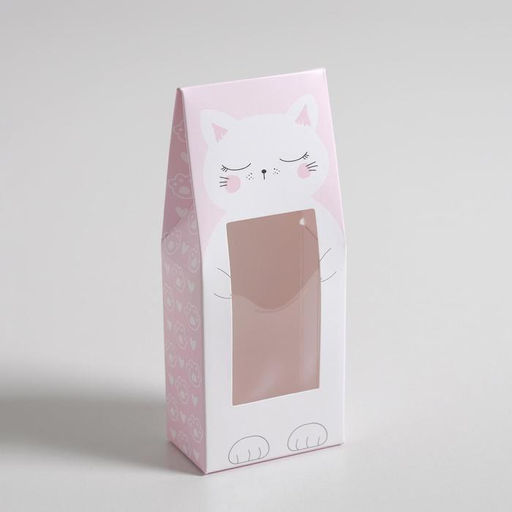 Цена за 5 шт. Коробка складная «Кот», 14×5.5×3.5 см