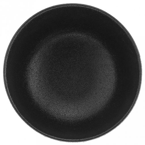 Шунгит 3D Салатник фарфоровый 300мл, д11,4х5,5см, черный, глянцевая глазурь, рельефный декор (Китай) - Домашняя мода фото 2