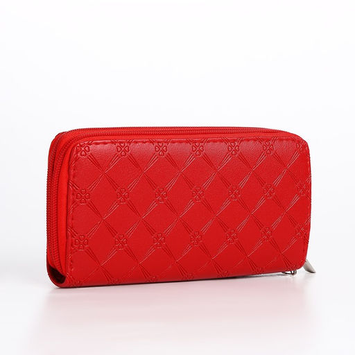 Кошелёк на молнии, цвет красный - Simaland фото 2