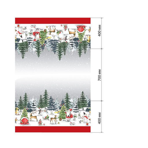 Скатерть Этель Праздник в лесу 147х110 см с ГМВО,100% хлопок,саржа 190гр/м2  фото 15
