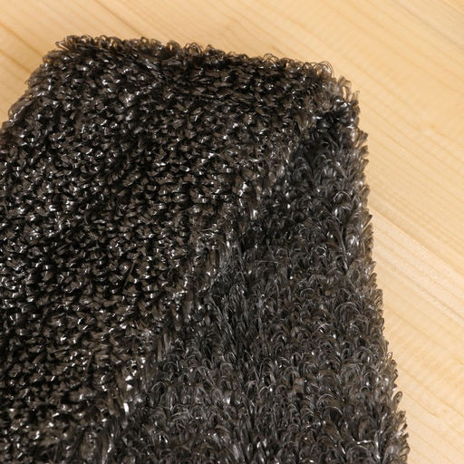 Цена за 2 шт. Мочалка банная мужская с ручками "Пояс" черная (60 см без ручек)