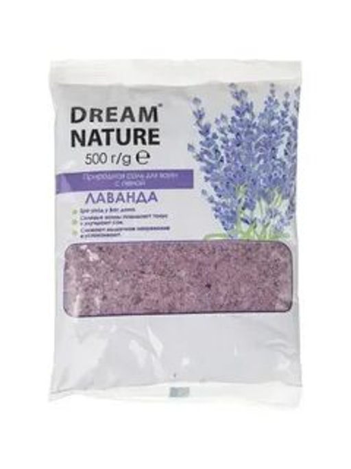 Dream Nature Соль для ванн "Лаванда" пакет 500 г. (30)