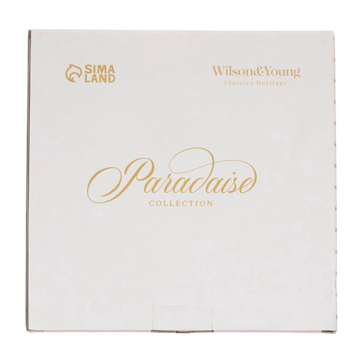 Тарелки WY Paradise, d=25.5 см, набор 2 шт., фарфор, белые, розовые