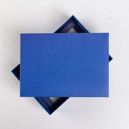 Цена за 2 шт. Коробка подарочная складная, упаковка, «Синяя», 21×15×7 см