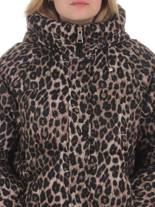 2406 BROWN /LEOPARD Куртка зимняя женская (200 гр. холлофайбер) - Fashion фото 4