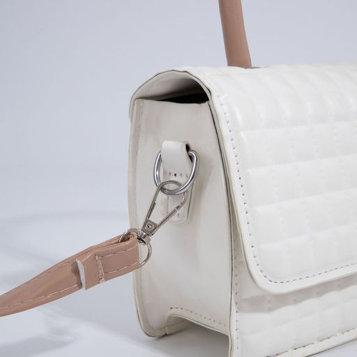 Сумка-мессенджер на клапане, цвет молочный - Simaland фото 4