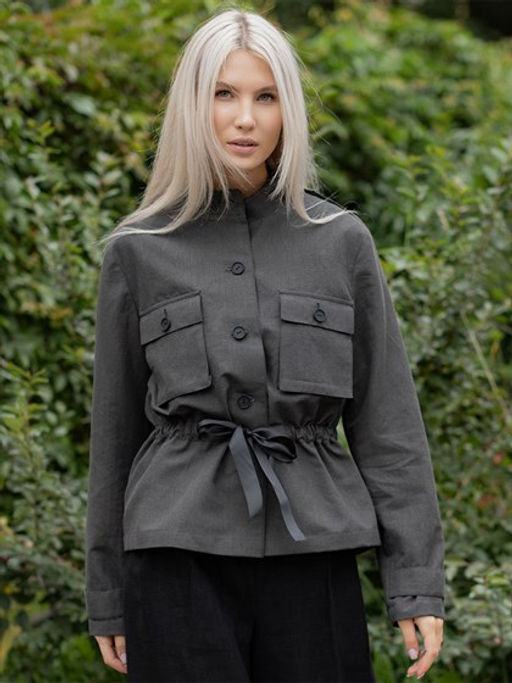 Жакет рубашка 100% лен