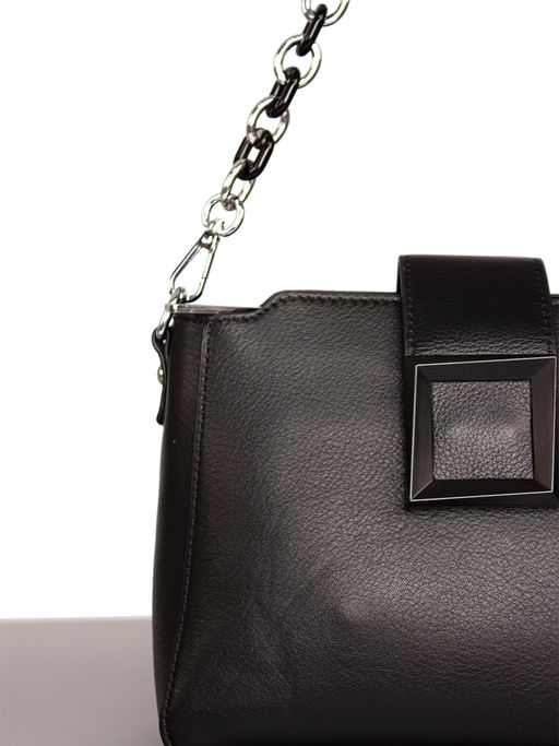 LACCOMA сумка Y1444-черный натуральная кожа полиэстр  фото 3