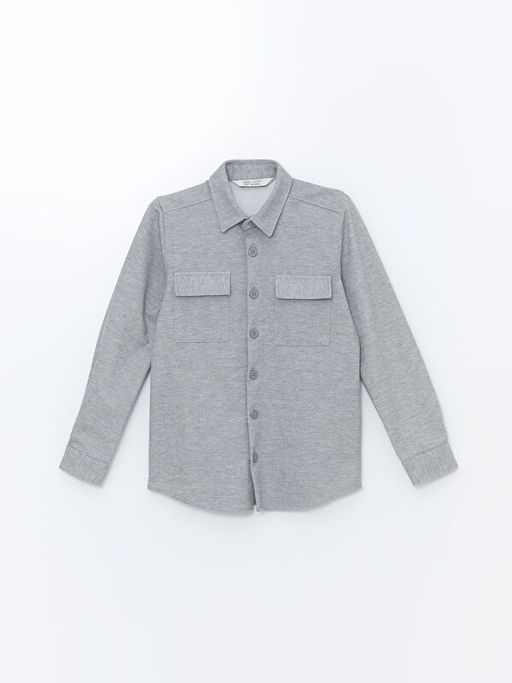 Uzun Kollu Erkek ?ocuk G?mlek Ceket