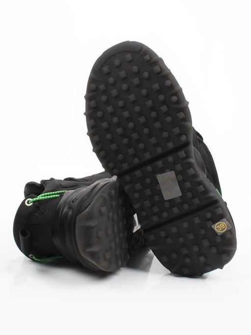 03-JM401-1 BLACK Кроссовки женские (натуральная кожа)