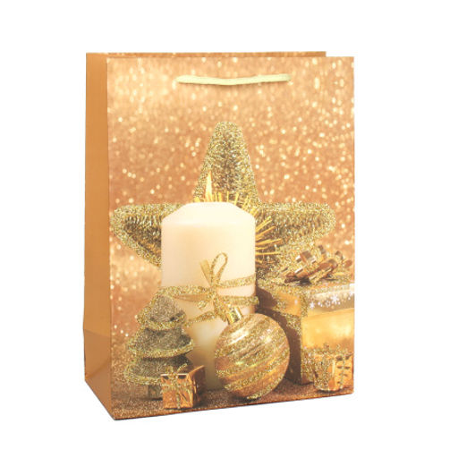 Цена за 12 шт. Пакет подарочный 18х24х8,5 / 362-33-S /уп 12/720/Новый год - Галеонтрейд фото 6