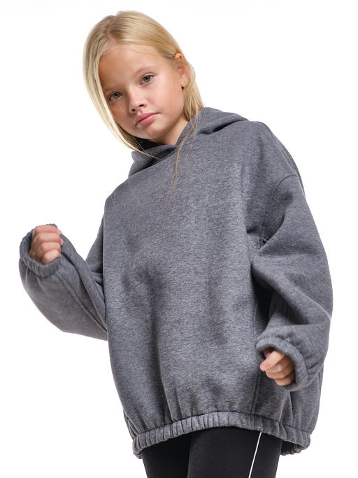 Худи one size с начесом удлиненное с капюшоном спортивное UD 8015 салатовый - Mini maxi фото 9