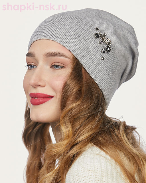 191122 1 A KHW F Эдеса Шапка женская флис (56-58)