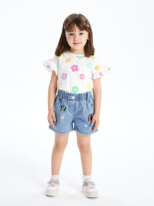 Beli Lastikli Minnie Mouse Nak??l? K?z Bebek Jean ?ort - Waikiki фото 3