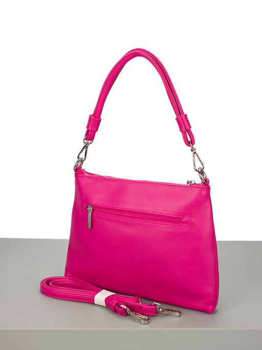 LACCOMA сумка Майя-Ф826-фуксия эко кожа хлопок  фото 3