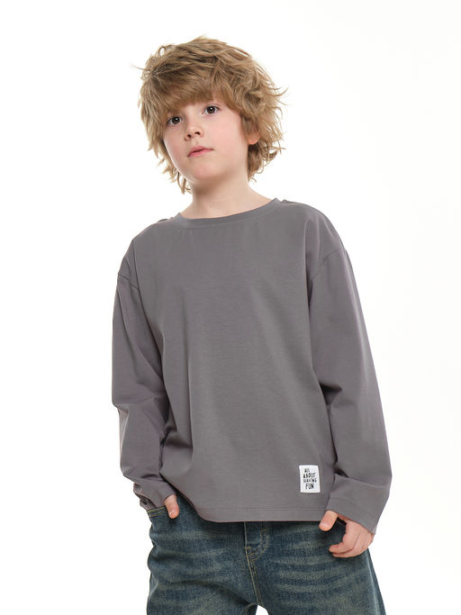 Базовый лонгслив для мальчика 22-6007 белый - Mini maxi фото 17