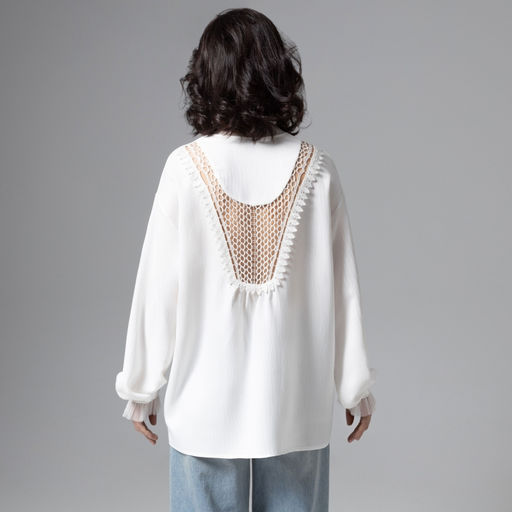 Рубашка нарядная Моя аура  люкс (белая) - Charutti фото 6