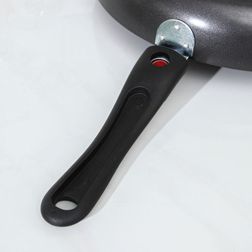 Сковорода Forever, d=28 см, съёмная ручка, стеклянная крышка, антипригарное покрытие, алюминий, тёмно-серая