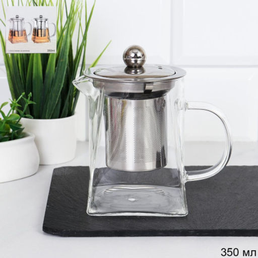 Чайник заварочный 350 мл квадратная форма / A350 /уп 100/ - Галеонтрейд фото 3