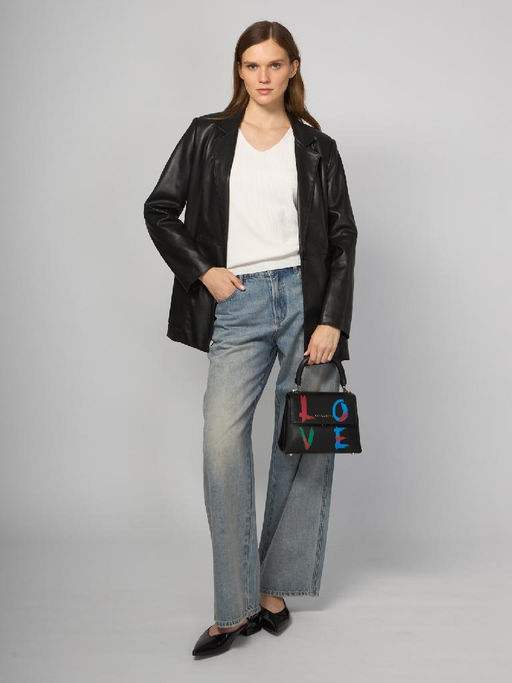 Сумка ELEGANZZA ZQ140-1204 black/multicolor  фото 13