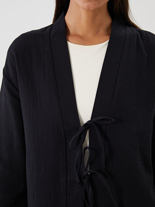 ?al Yaka Oversize M?slin Kad?n Kimono