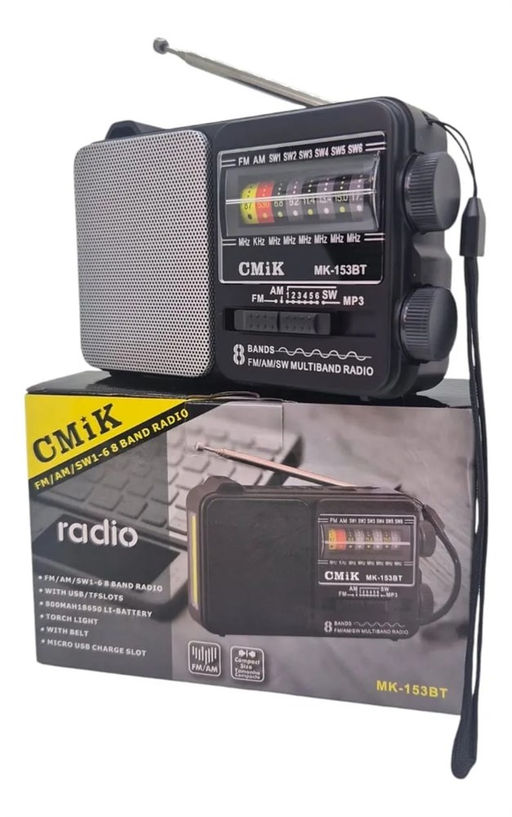 Радиоприемник Bluetooth (MK-153BT) аккумул., USB, подсветка