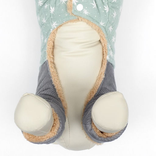 Комбинезон Прогулка, размер XS (ДС 20, ОГ 33, ОШ 23 см, до 3 кг), серо-зелёный - Simaland фото 7