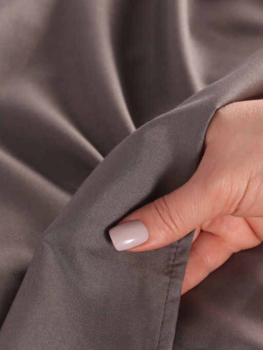 Постельное бельё Евро Тафтинг орнамент 200?217 см,230?240 см,50?70 см-2 шт., серое, 110 г/м? - Lovelife фото 5